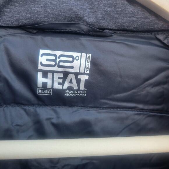 32 Degree Down & Feather Front Zip Puffer Vest Size XL - Picture 6 of 6